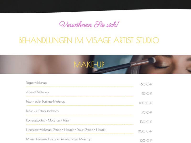 strona www dla salonu kosmetycznego 4